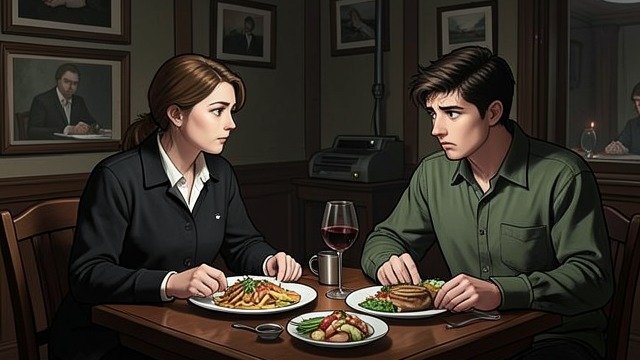欲望、食物与选择一方,《盲柳与睡女》中的场景。以进食表达亲密 反复享受的乐趣 他们每晚都回到那家餐馆,共享菜肴。他们相同的胃口强化了彼此相属的感觉。 被忽视的限度 让这趟旅行显得完美的丰盛,最终成了年轻男子生病的根源。愉悦掩盖了他们都未曾察觉的风险。