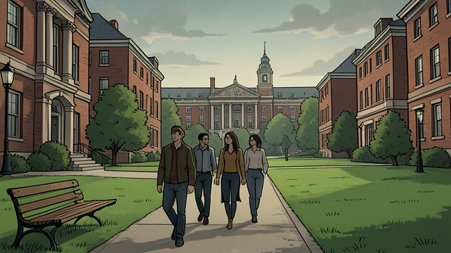 A New Campus Becomes Possible from "Always and Forever, Lara Jean". A New Campus Becomes Possible Familiar without being identical Lara Jean Covey visits University of North Carolina and notices how its green lawns and brick…