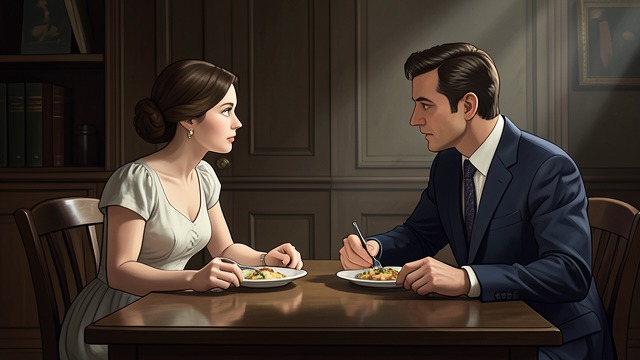 A Welcome Presence from "Always and Forever, Lara Jean". A Welcome Presence Familiar company Trina Rothschild has become a regular at the Covey dinner table.