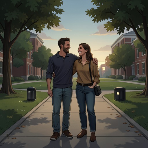 Lara Jean and Chris’s Friendship from "Always and Forever, Lara Jean". The friends rediscover their closeness through a spontaneous campus trip, then face the uncertainty of Chris leaving home to pursue adventure.