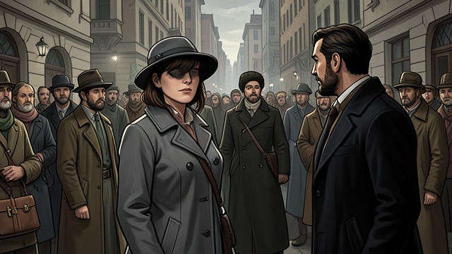 A Stranger Recognized from "The Glass Room". Recognition Under Pressure A former connection Viktor recognizes Katalin among the refugee witnesses, though she presents herself as a stranger.