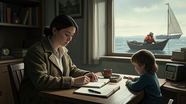 Marriage in Exile from "The Glass Room". Staying Together After Betrayal A household persists Liesel and Viktor continue their shared life in exile, raising their children and making practical plans.