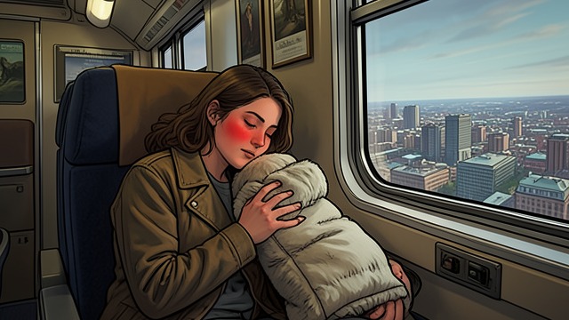 A Night of Freedom from "The Glass Room". The Escape Becomes Personal Relief and vulnerability Once the train is moving, Eva breaks down and throws herself into Hana’s arms.
