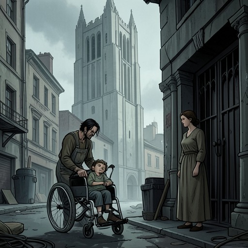 The Children and the Ethics of Eugenics from "The Glass Room". This flow traces how the novel links disabled children, medical care, racial ideology, and the moral value assigned to vulnerable lives.