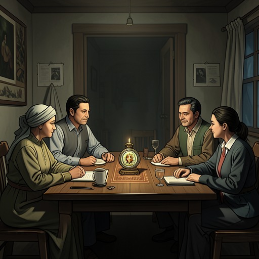 A Family’s Changing Relationship to Faith from "The Glass Room". This flow traces how religious ritual, inherited identity, and political classification intersect in a family that often considers itself secular.