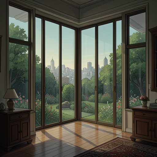 The Story of the House’s Windows from "The Glass Room". This flow traces the windows as instruments of light, freedom, observation, damage, and the changing boundary between domestic space and the world.