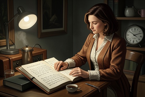 Roland Traces the Breakfast Party from "Possession". Roland searches Crabb Robinson’s diary and finds the breakfast party at which Ash met Miss LaMotte.