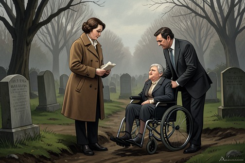 The Letters Surface at Seal Court from "Possession". Maud and Roland visit Christabel’s grave and meet Joan Bailey and Sir George Bailey after Roland helps Joan’s wheelchair escape a dangerous rut.
