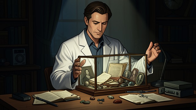 The Stant Collection from "Possession". A Life Built Around Ash Collection Cropper gathers letters, objects, portraits, and relics associated with Ash for the Stant Collection.