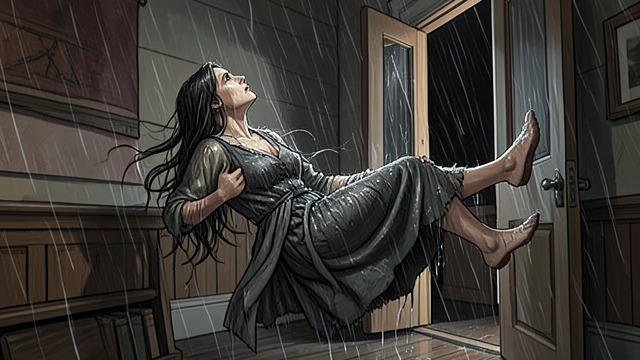 The Storm That Brings Christabel from "Possession". Weather as Threshold Arrival at Kernemet Christabel arrives through wind and rain, physically carried into the household by the storm.