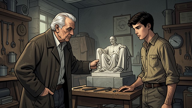 The Statue Wins Recognition from "Narcissus and Goldmund". The Statue Wins Recognition A Rare Work Niklaus recognizes that Goldmund’s Saint John has an inward truth beyond technical skill.