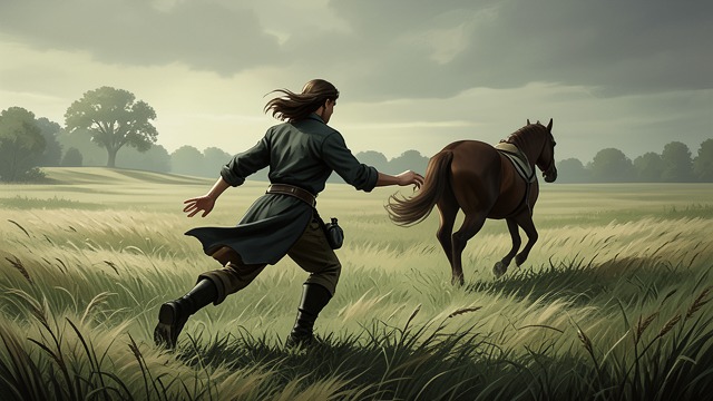 The First Secret Meeting from "Narcissus and Goldmund". The First Secret Meeting Flight and Pursuit Lydia rides away after Goldmund’s flirtation, and he follows her across the countryside.