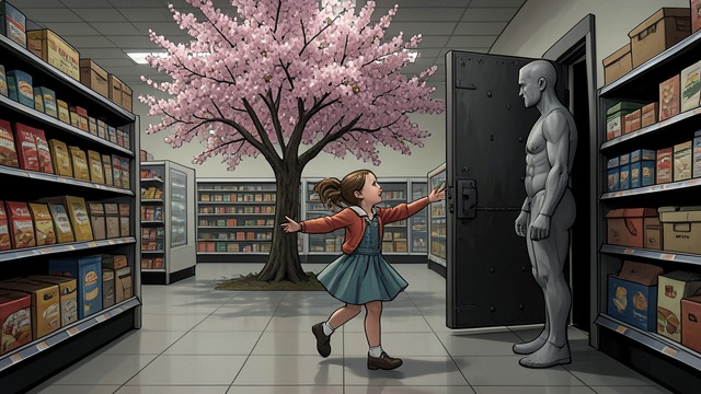 望美带来的希望,《我跳跃的理由》中的场景。望美带来的希望 一个新生命 瞬的家里有个女儿,名叫望美,这个名字寓意着希望。她跑在前面去超市,在那里遇见了老人(天使),却没有认出他。 延续的爱 望美喜欢瞬曾经喜欢的事物,包括樱花树;与此同时,她的母亲相信有一天会再次见到儿子。结尾将新生描绘为家庭之爱的延续,而不是对记忆的取代。
