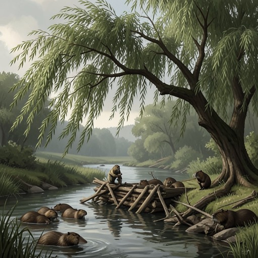 The Bridger Willow World from "Silent Spring". This flow traces how a spray intended to change range vegetation dismantles a habitat built around willows and beavers.
