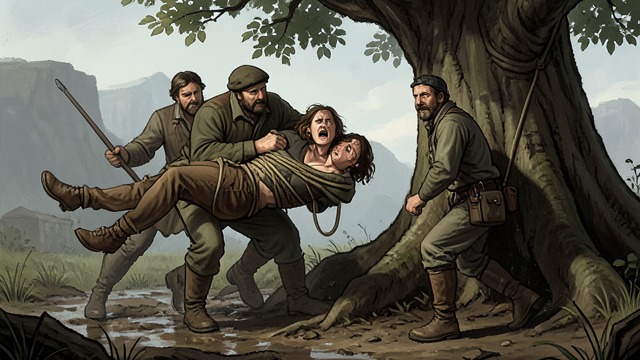 The Linden Prison from "Csongor és Tünde". The Linden Prison Defeat by former accomplices Kurrah, Berreh, and Duzzog bind Mirígy and carry her toward confinement in a linden tree.