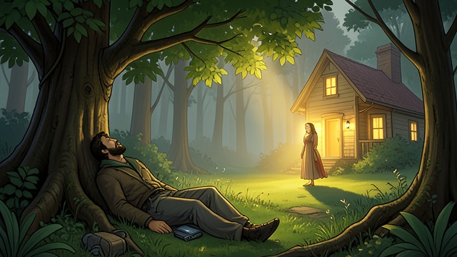 Awakening Into Reality from "Csongor és Tünde". Awakening Into Reality A transformed scene Csongor wakes to find a renewed tree, a radiant dwelling, and Tünde waiting.