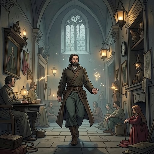 Csongor’s Search for Tünde from "Csongor és Tünde". This flow follows Csongor from the first glimpse of Tünde through a long sequence of enchanted delays to their reunion.
