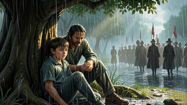 Sunlight on the Grave from "The Tiger Rising". Sunlight on the Grave Rain and Ending Rob and his father cover the tiger as rain falls.