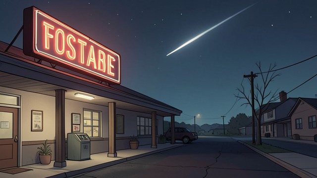 The Falling Star from "The Tiger Rising". The Falling Star A Private Wish The Kentucky Star neon sign rises and falls above the motel, resembling a personal shooting star.
