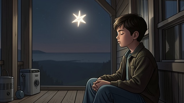 The Morning Star from "The Tiger Rising". The Morning Star Light Returns Rob wakes to sunlight after the rainy burial and watches the small neon star rise and fall.