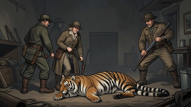 The Body Found from "The Tiger Rising". The Body Found Shock at the Woods Rob and Sistine stand stunned after hearing the gun. Willie May finds them and leads them back to the tiger and Rob’s father.