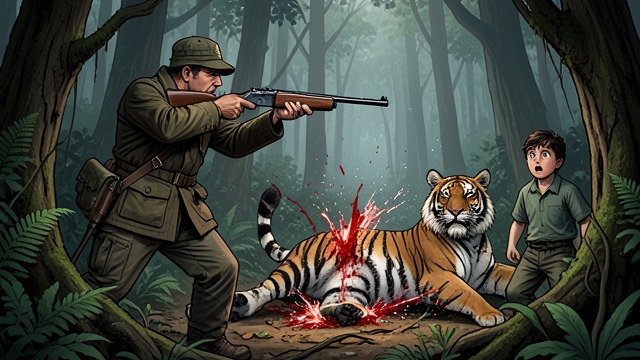 A Father’s Protection and Harm from "The Tiger Rising". A Father’s Protection and Harm An Intervention Rob’s father shoots the tiger, later explaining that he did it for Rob.