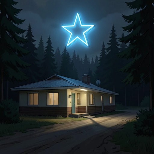 The Motelscape of Lister from "The Tiger Rising". The Kentucky Star Motel and its surrounding woods form the small world in which Rob’s isolation and connections develop.