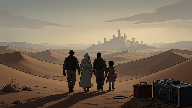 The Conflict Closes from "Rapunzel". The Conflict Closes Leaving the Wilderness With sight restored, the visitor can travel with Rapunzel and the twins.