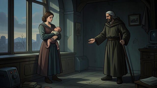 The Consequence Arrives from "Rapunzel". The Consequence Arrives The Agreement Enforced Mãe Gothel comes punctually when the child is born and takes her away.