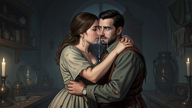 Tears Restore Sight from "Rapunzel". Tears Restore Sight Recognition and Grief Rapunzel recognizes the visitor and embraces him.