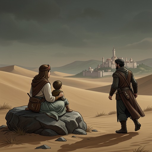 A Family Formed in Exile from "Rapunzel". This flow follows Rapunzel’s separation from the visitor into her survival as a mother and the family’s eventual return from the desert.