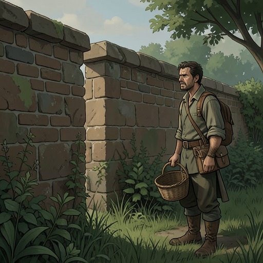 The Forbidden Garden Bargain from "Rapunzel". This flow follows the garden trespass from a desperate harvest through an agreement that transfers the newborn Rapunzel to Mãe Gothel.