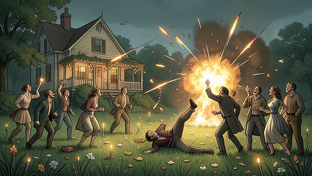 Fireworks at Night from "The Darling Buds of May". Order Gives Way to Celebration A Broken Promise Pop Larkin sets off fireworks despite assuring Edith Pilchester that there will be none.