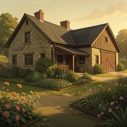 Home as Pop’s Paradise from "The Darling Buds of May". This flow traces Pop Larkin’s vision of the farm as a perfect home, a judgment that contrasts with conventional ideas of order, status, and comfort.