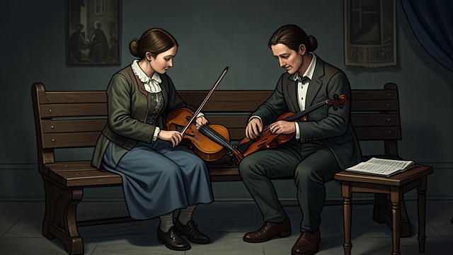 Music Lessons Together from "Buddenbrooks". Music Lessons Together Shared attention Gerda and Hanno listen to Pfühl’s teaching and play together as his musical understanding develops.