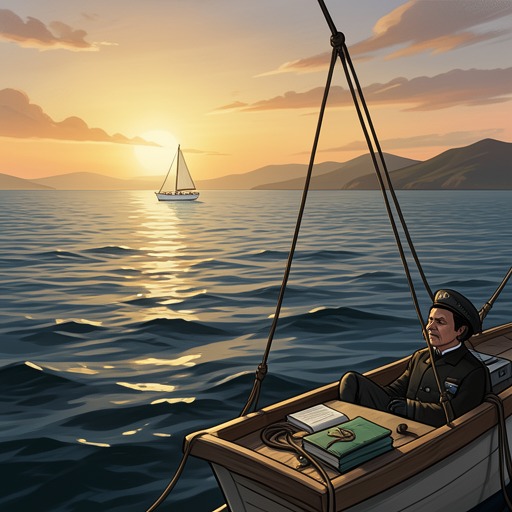 The Sea As Shelter From Life from "Buddenbrooks". This thread follows the sea as a recurring refuge for Tony and Hanno, offering temporary distance from social and familial demands.