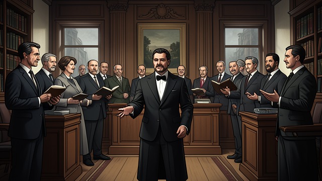 The Court Becomes a Performance from "Finnegans Wake". The Court Becomes a Performance Roles overtake evidence The defendant, officials, and audience each appear to perform parts in a larger public drama.