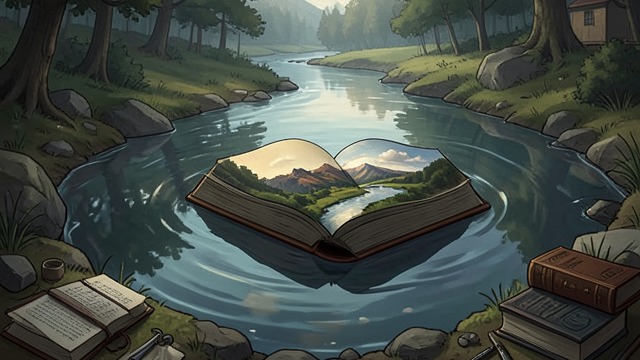 The River Returns to the Beginning from "Finnegans Wake". The River Returns to the Beginning An ending flows onward The last line returns the reader toward the opening movement of the book.