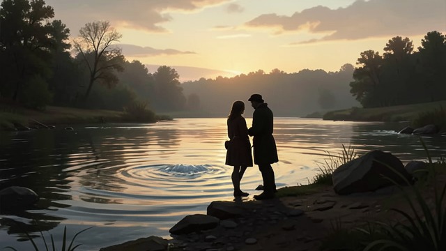 The Washerwomen Hear the Water from "Finnegans Wake". The Washerwomen Hear the Water Voices fade toward the current The two speakers approach the river's edge as daylight and memory diminish.