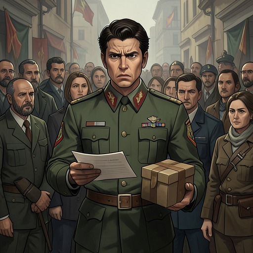 Shaun's Postman Disappearance from "Finnegans Wake". This flow traces Shaun's public performance as a postman, his defense of his authority, and his sudden rolling disappearance.