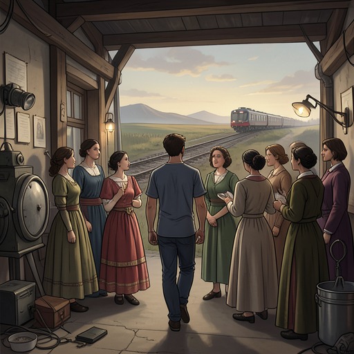 Jaun's Farewell and Departure from "Finnegans Wake". This flow follows Jaun as he leaves the girls of the night school, bids farewell to his sister, and begins a journey toward an uncertain future.
