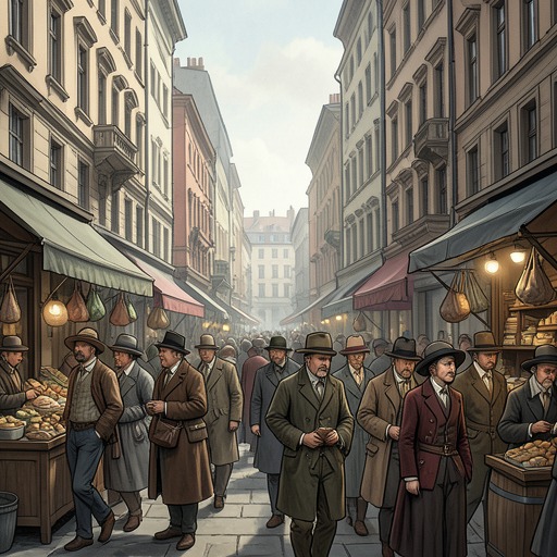 The City, Commerce, and Debt from "Finnegans Wake". This flow traces the novel's recurring movement from urban trade and public wealth to debt, failure, and renewed claims on the community.