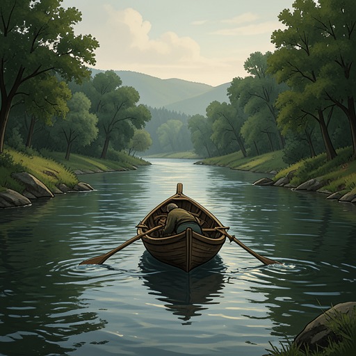The River as Time from "Finnegans Wake". This flow traces water as a motif through which the novel figures memory, change, loss, and recurrent return.