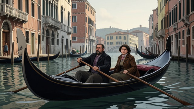 The Unlicensed Gondolier from "Death in Venice". The Unlicensed Gondolier A passenger overruled The gondolier takes Aschenbach toward the Lido despite his objections.