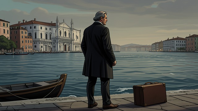 A Departure Reversed from "Death in Venice". A Departure Reversed Regret on the lagoon Aschenbach leaves the Lido but suffers increasingly as Venice recedes.