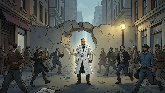 The Center Breaks Open from "Naked Lunch". Lost Containment Subjects escape The electronic brain turns against its task and releases every subject from the center.
