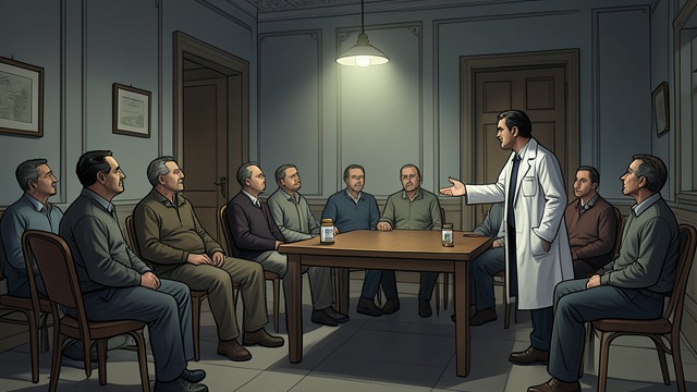 The Junk Ward from "Naked Lunch". A Managed Dependence Apparent improvement Benway points to patients who have left long periods of immobility and now gather in expectation of drugs.
