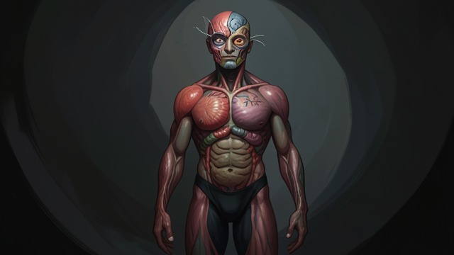 Anatomical Change from "Naked Lunch". A Body Rewritten Shifting organs His body changes in chunks: mouth and eyes merge, sexual organs appear in new places, and the organism alters color and…