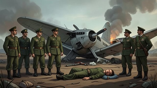 Condemned Parachutes from "Naked Lunch". A Deadly Shipment Fraud in wartime goods The partners unload condemned parachutes on the Ecuadorian Air Force.