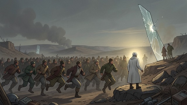 The Tourists’ Exodus from "Naked Lunch". Flight from the Experiment A public reversal Tourists flood toward the borders, demanding refuge from Freeland’s conditions.